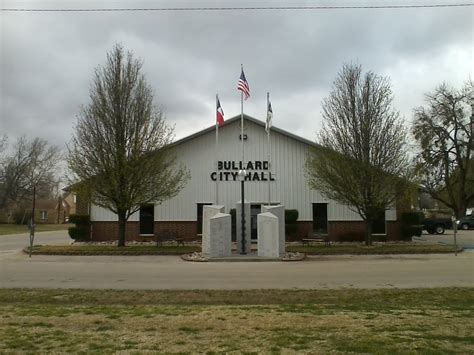 City of bullard - Bullard City Hall | ATTN: Utility Billing | P.O. Box 107 | Bullard, TX 75757. PHONE: You may pay your bill by phone by calling the Utility Billing Department at (903) 894-7223 ext. 101 during business hours, Monday-Friday 8:00 a.m. to 4:30 p.m. DROP BOX: A night deposit box is located on the Northeast side of City Hall, at 114 S. Phillips Street. 